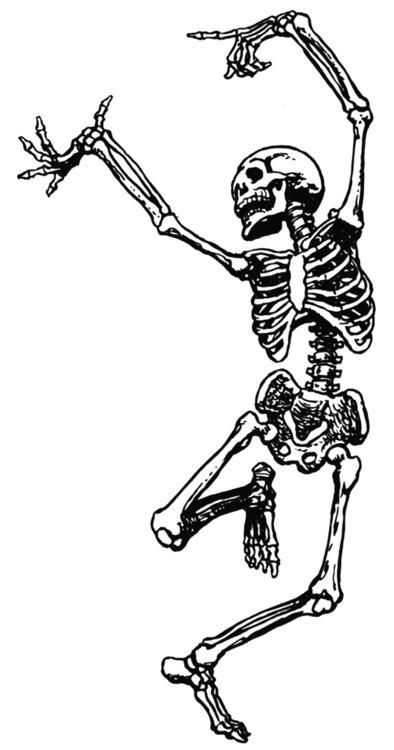 skeleton clipart grateful