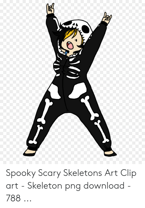 skeleton clipart spooky skeleton