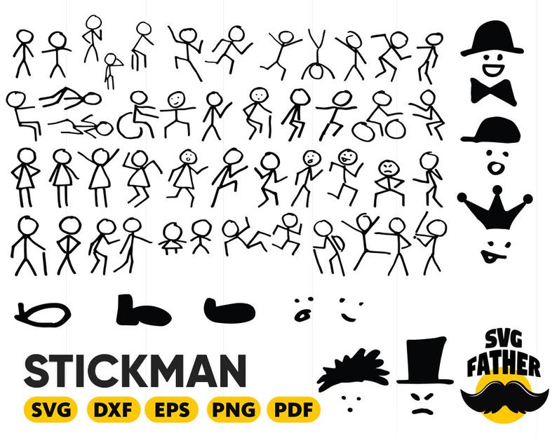 skeleton clipart stickman