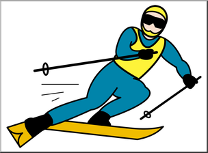 skiing clipart