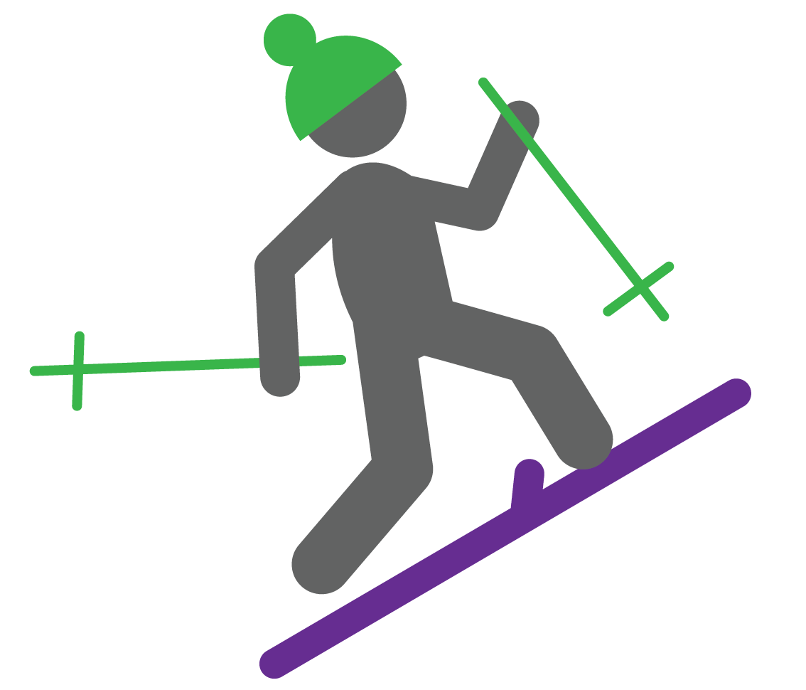 skiing clipart activity