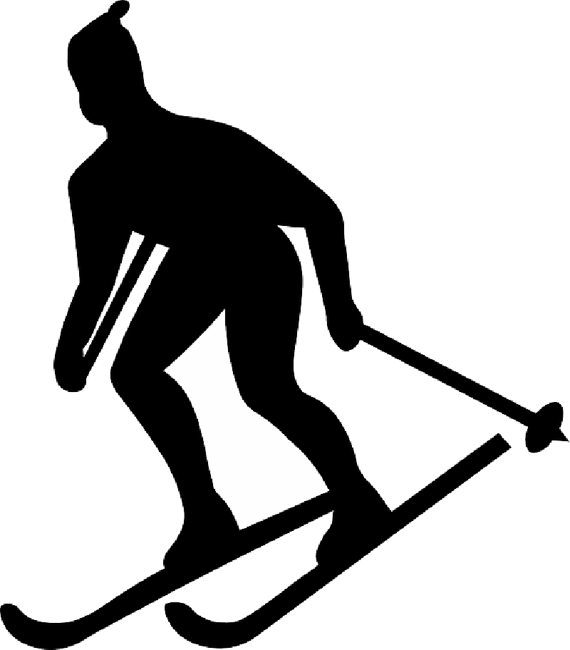 skiing clipart cross country skiing