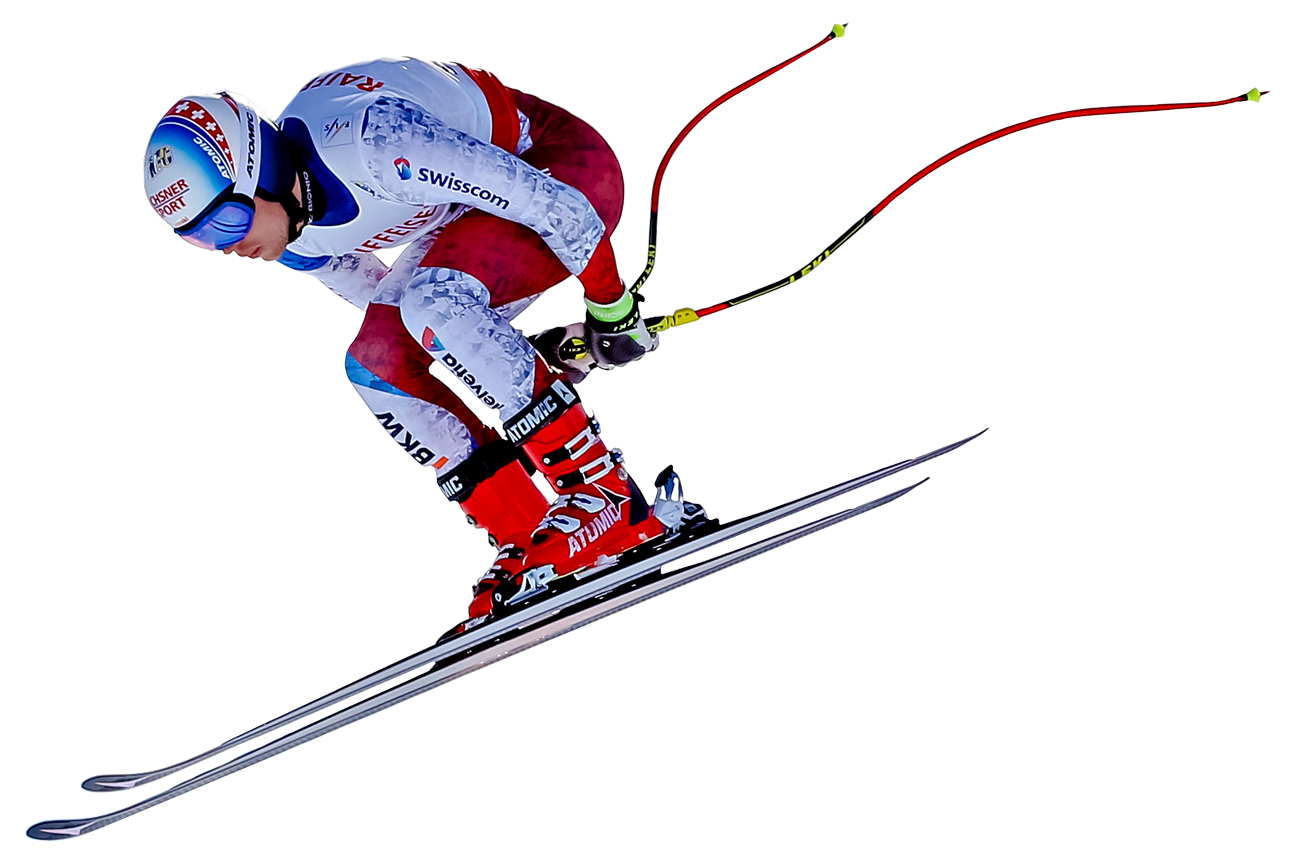 skiing clipart crossed ski