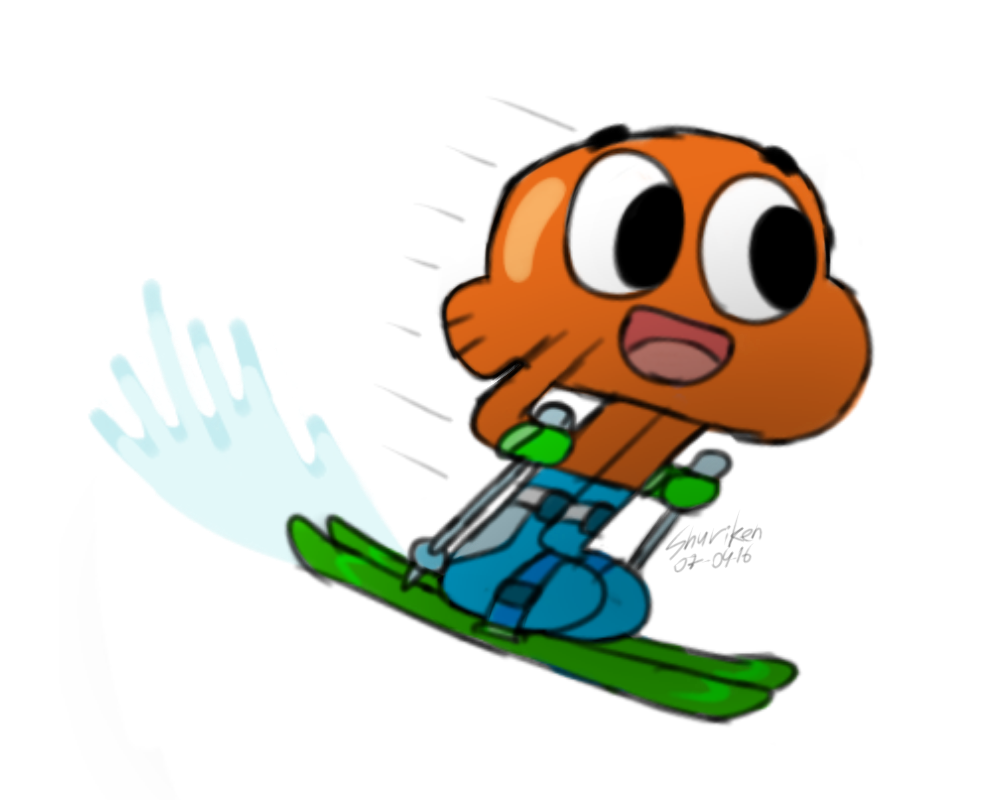 Ski darwin by shurikenmix. Skiing clipart group skiing