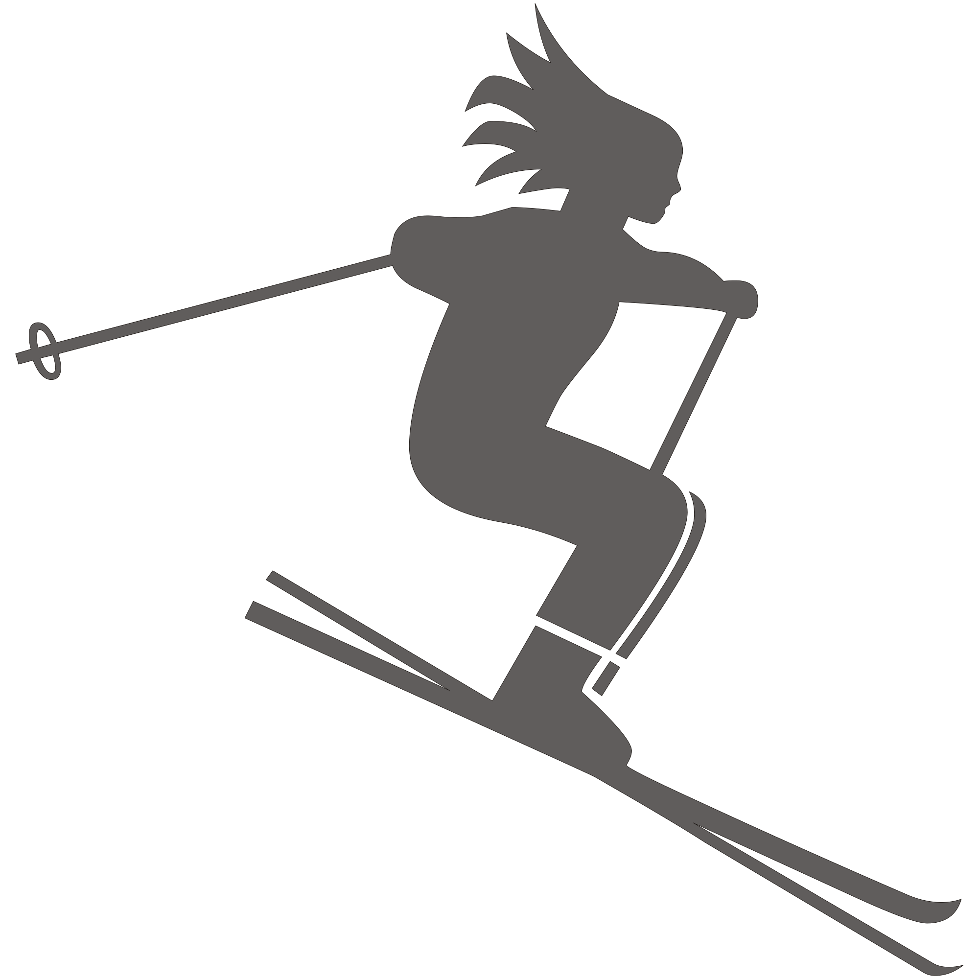 skis clipart svg