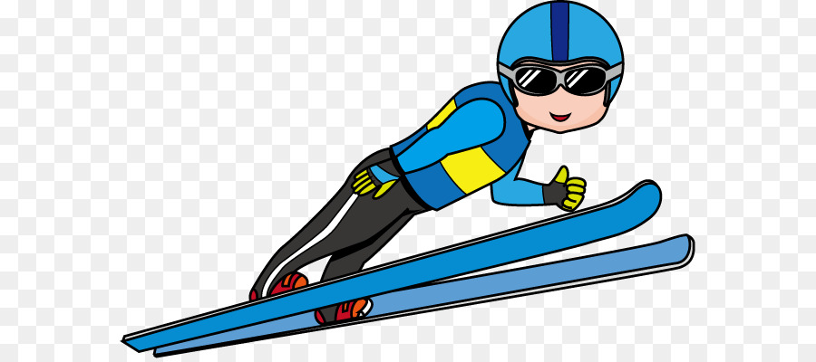 skiing clipart jumping