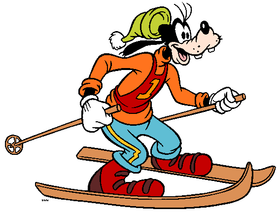 skiing clipart mickey mouse
