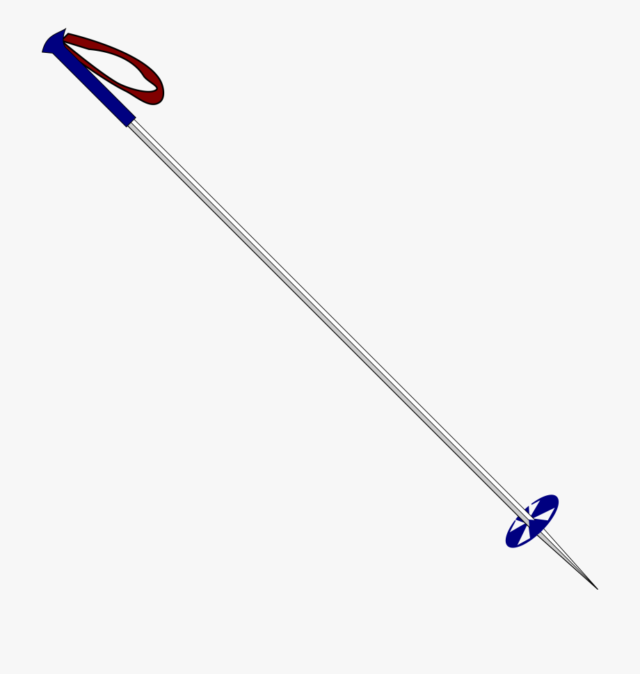 skiing clipart poles