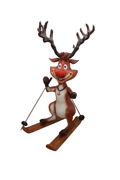 skiing clipart santa skiing