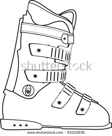 Image result for cartoon. Skiing clipart ski boot