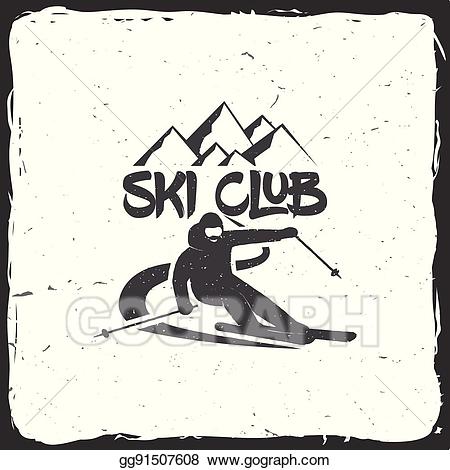 skiing clipart ski club