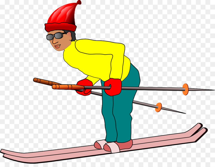 skiing clipart ski man