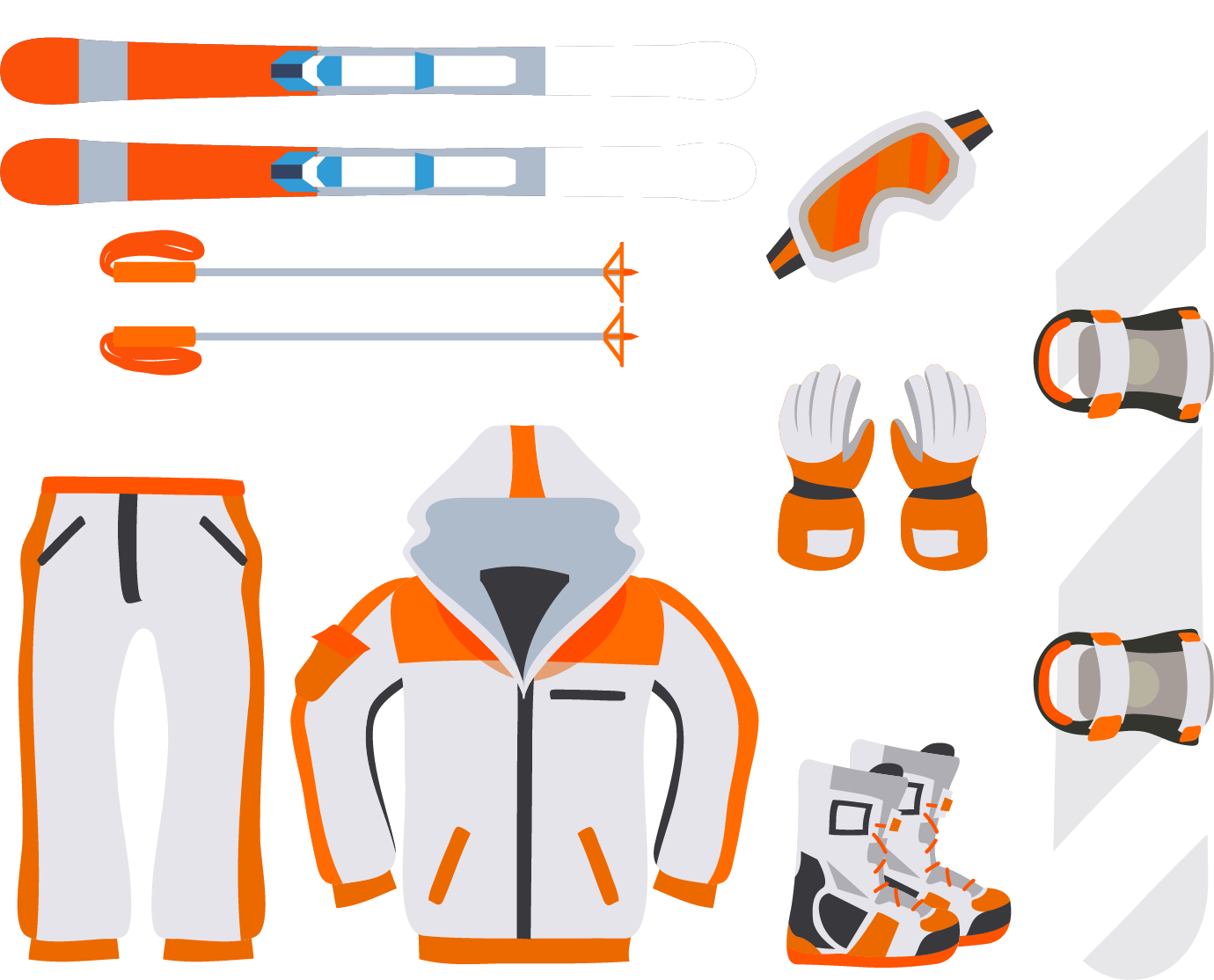 skiing clipart ski suit