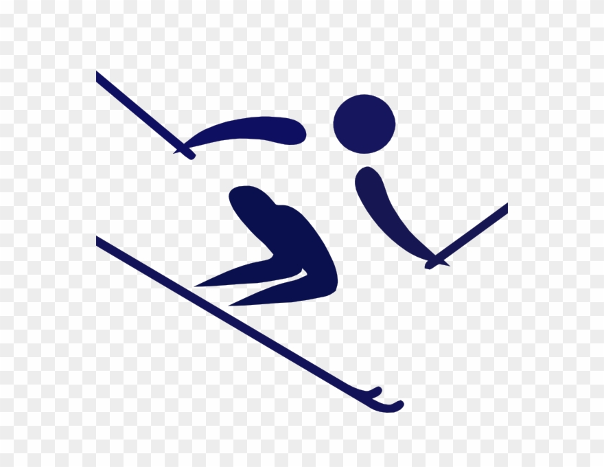 Skiing clipart skiier. Alpine pinclipart 