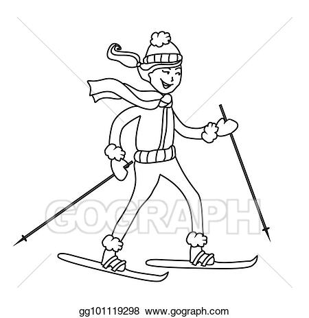skis clipart skiing holiday