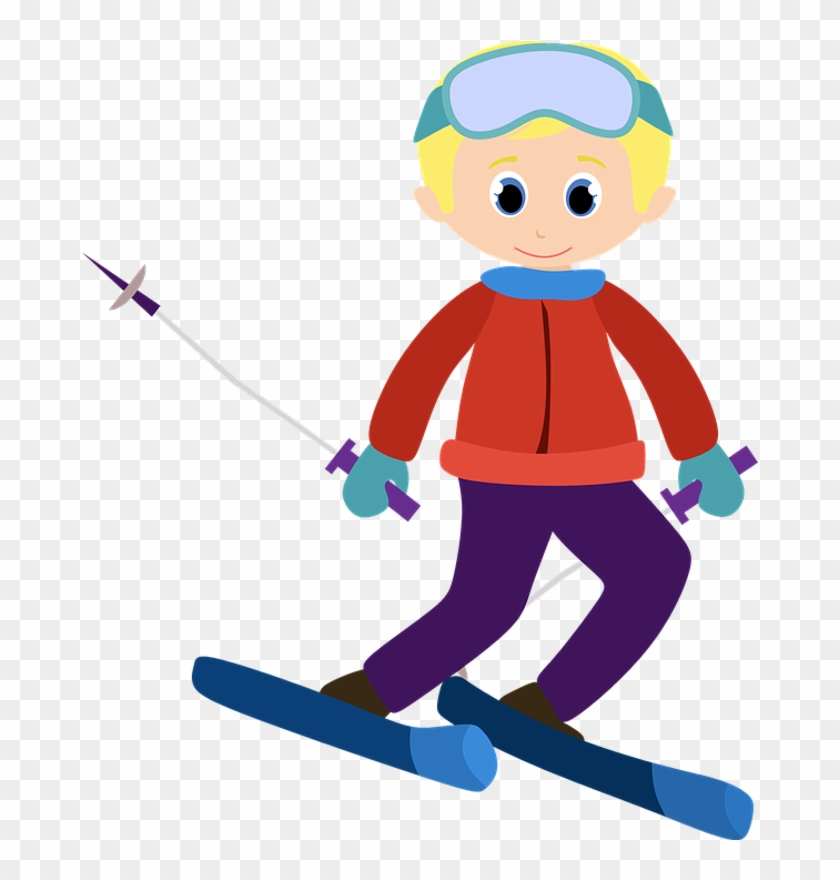 skiing clipart skiing person