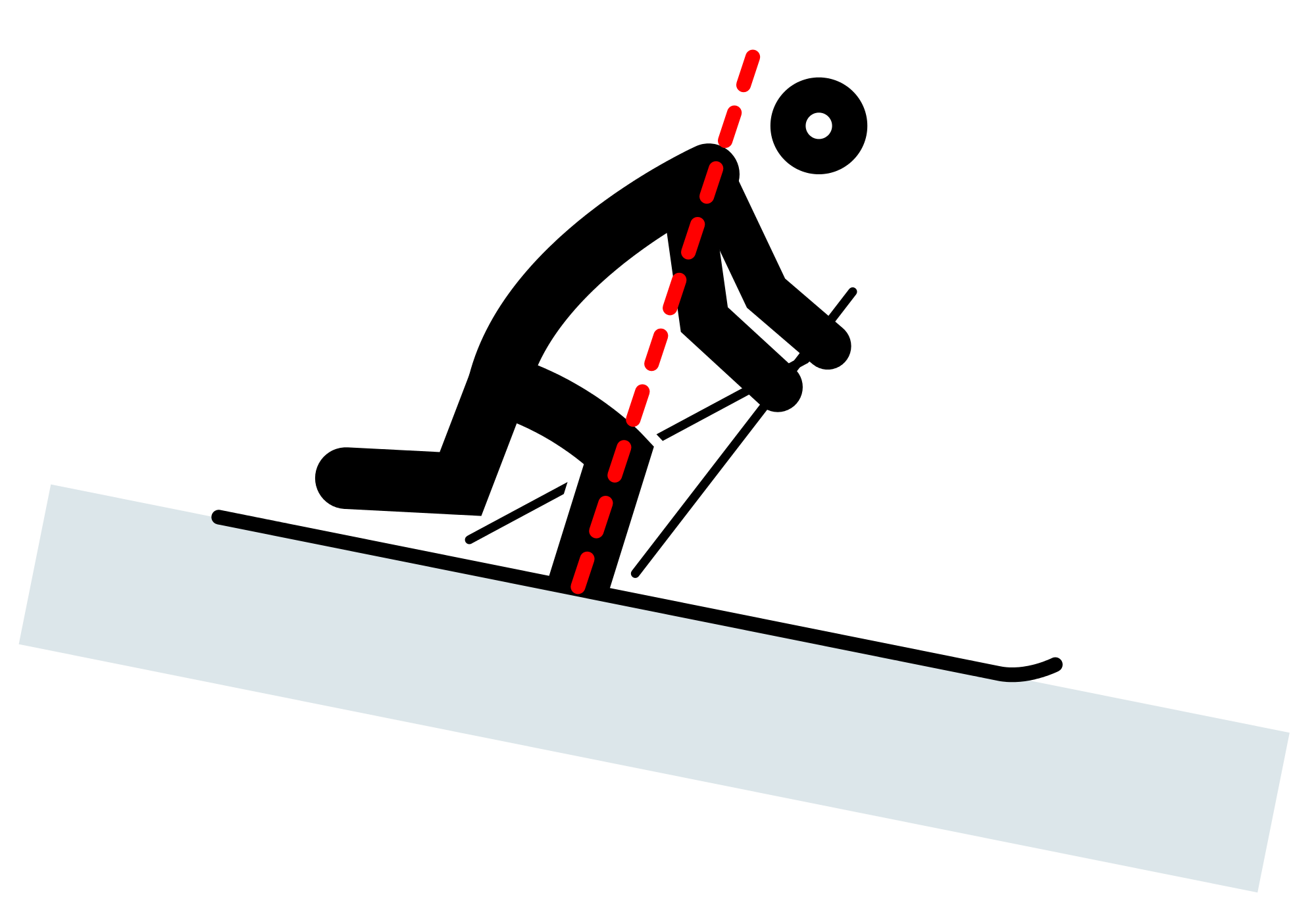 skiing clipart slope