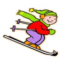 skiing clipart snow skiing