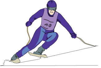 skiing clipart winter olympic sports