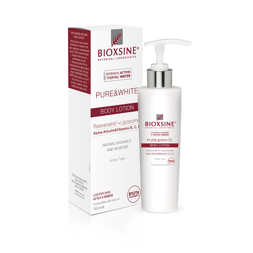 Bioxsine pure and white. Skin clipart hand lotion