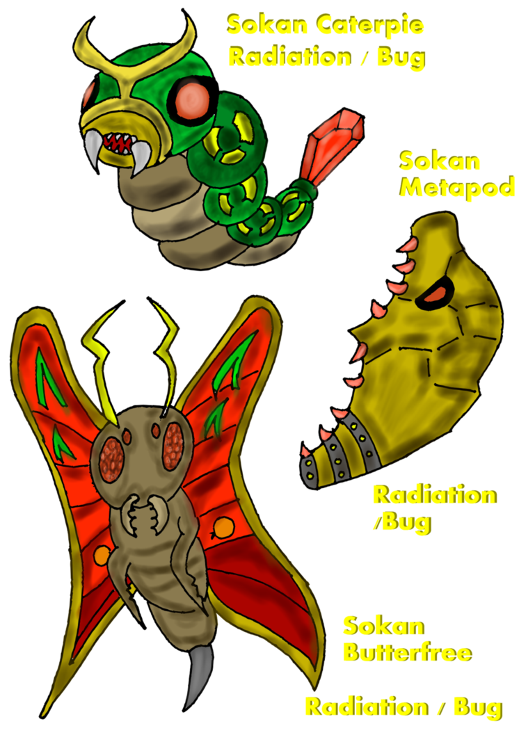 Soka region sokan caterpie. Skin clipart thermal burn