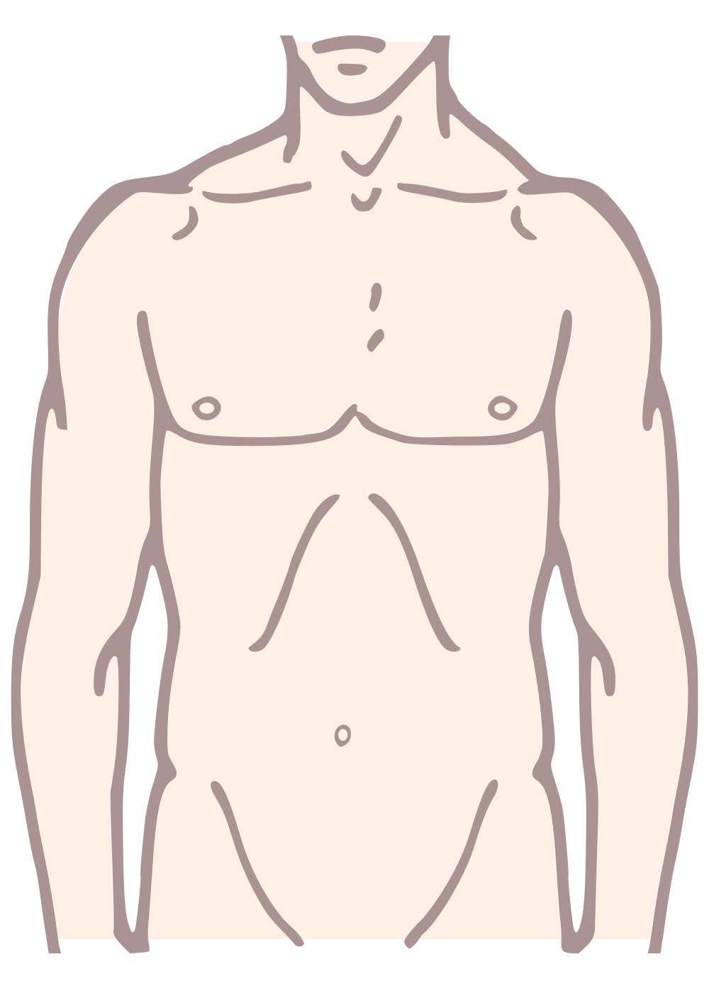 skin clipart upper body