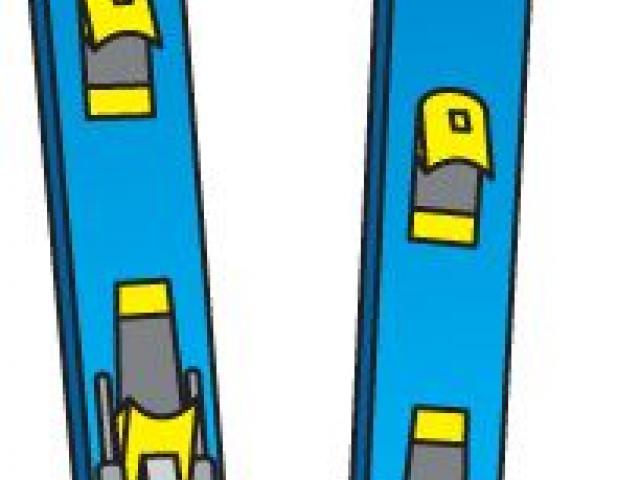 Free ski download clip. Skis clipart blue
