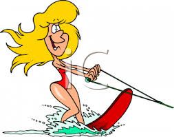 Skis clipart cartoon water. Waterskiing waterski free 