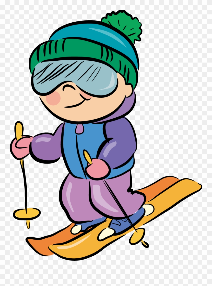 skis clipart cartoon