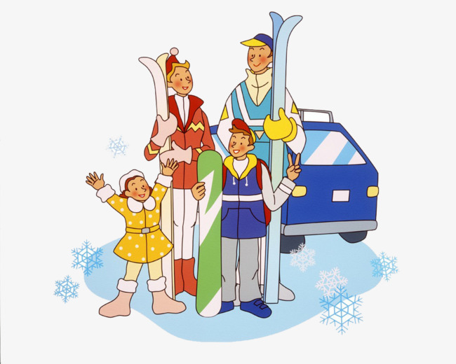 Skis clipart family skiing. The whole goes cli