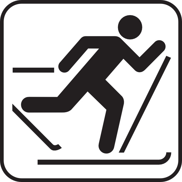 Skis clipart ice. Skiing map sign clip