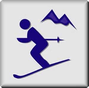 skis clipart mountain skiing