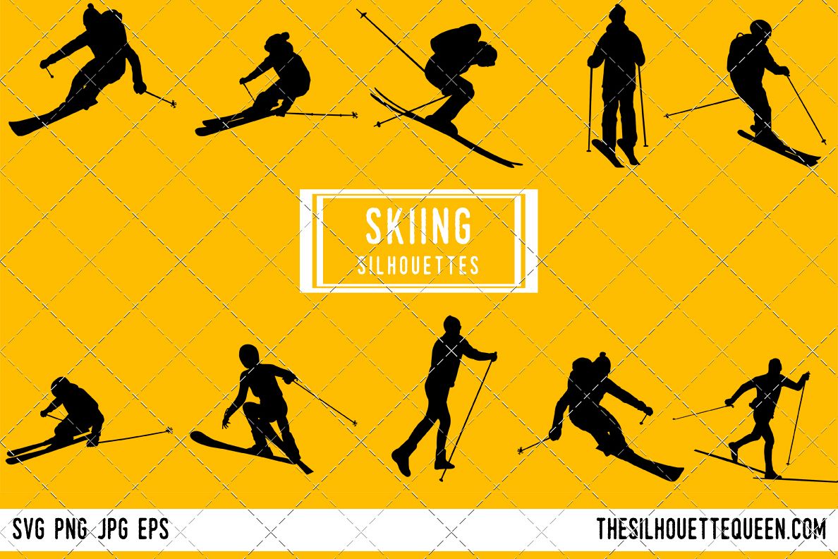 skis clipart vector