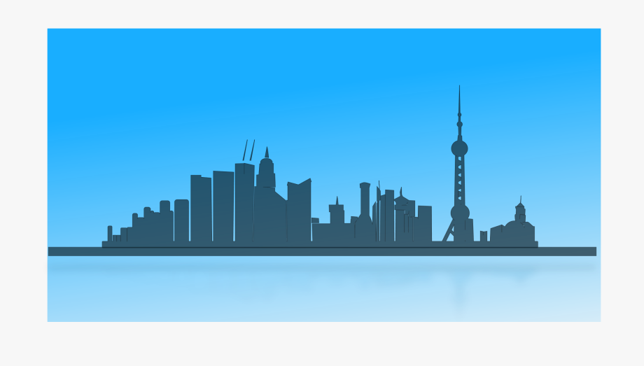 Skyline clipart animated city. Of night and cities