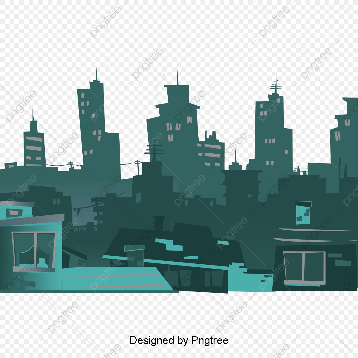 skyline clipart basic