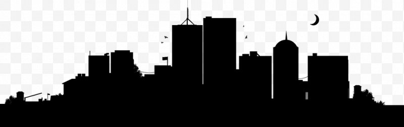 New york city silhouette. Skyline clipart buliding
