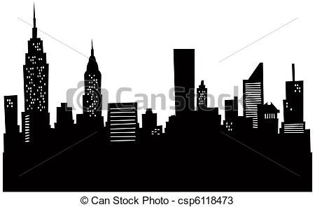 skyline clipart cartoon