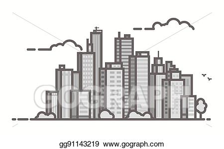 skyline clipart city scene