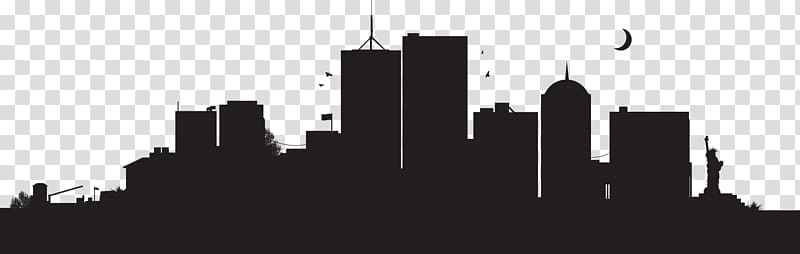 Skyline clipart corporate building. New york city silhouette