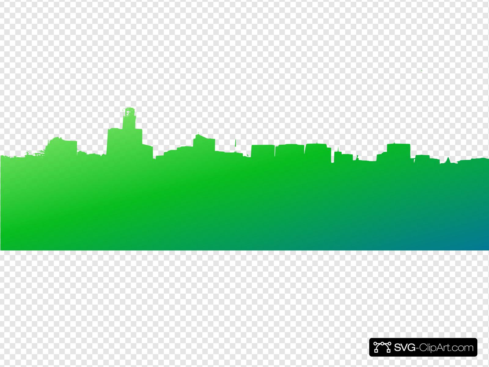 skyline clipart green