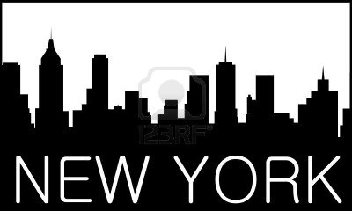 skyline clipart nyc drawing