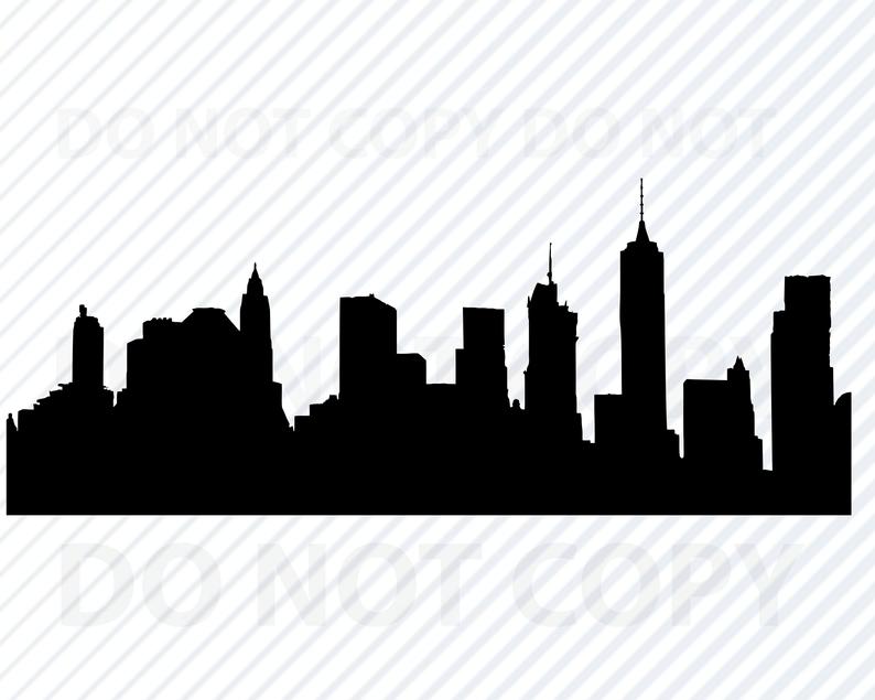 Brooklyn new york svg. Skyline clipart skyline ny