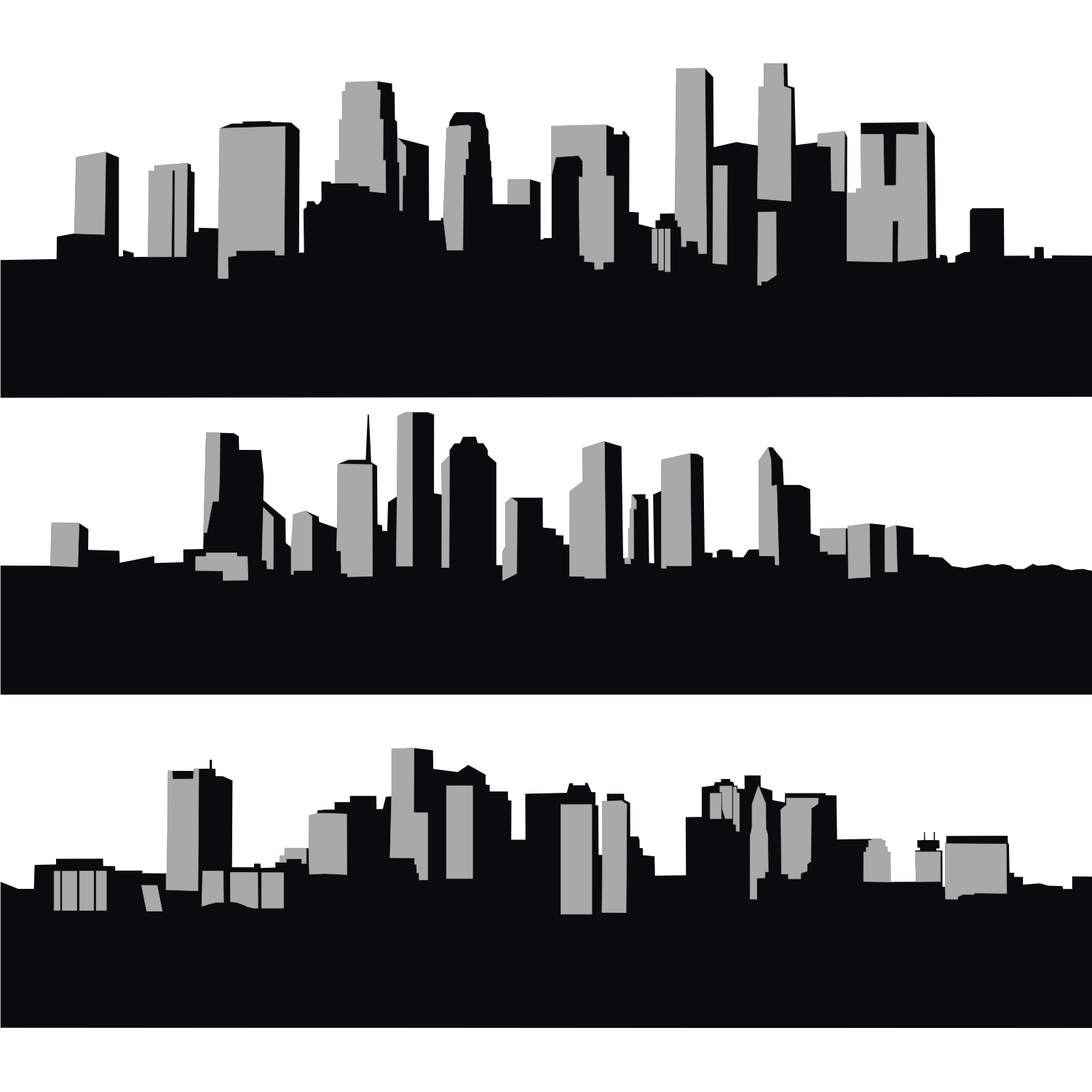 skyline clipart vector city