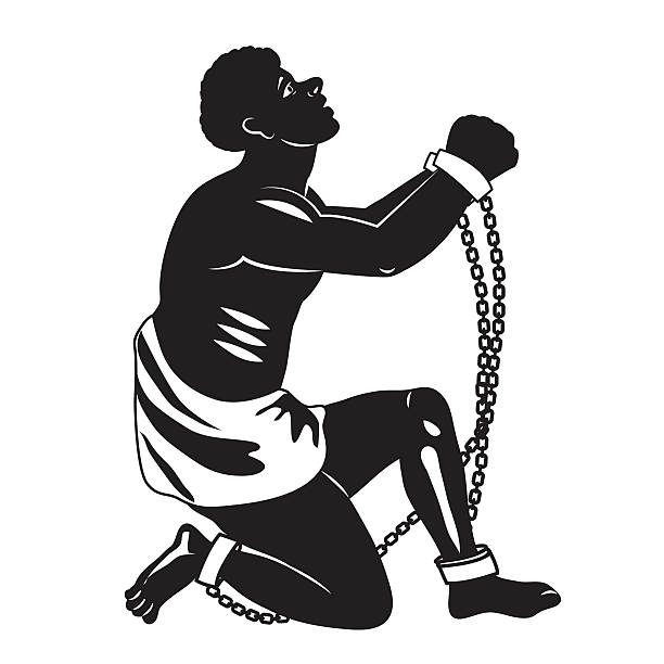 slavery clipart black and white