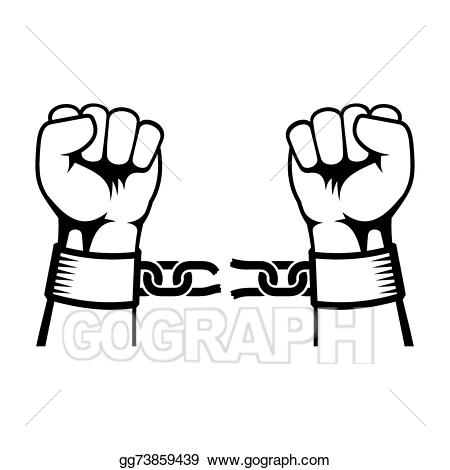 slavery clipart chained hand