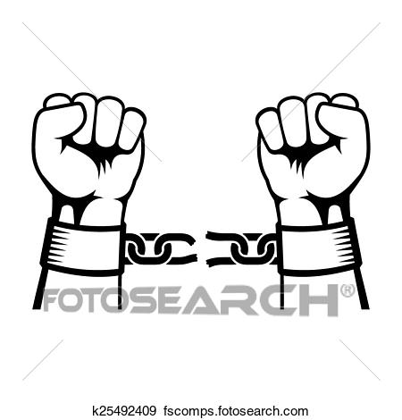 slavery clipart hand