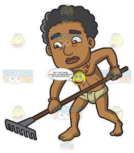 Slavery clipart sad. A male polynesian slave