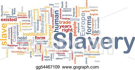 Cloud stock illustration gg. Slavery clipart word