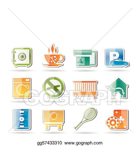 Sleeping clipart amenity. Vector illustration hotel and