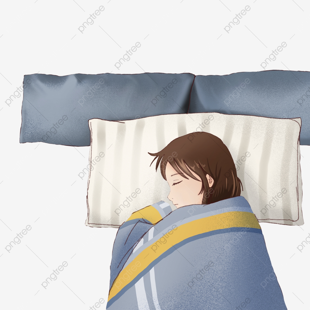 sleeping clipart bed quilt